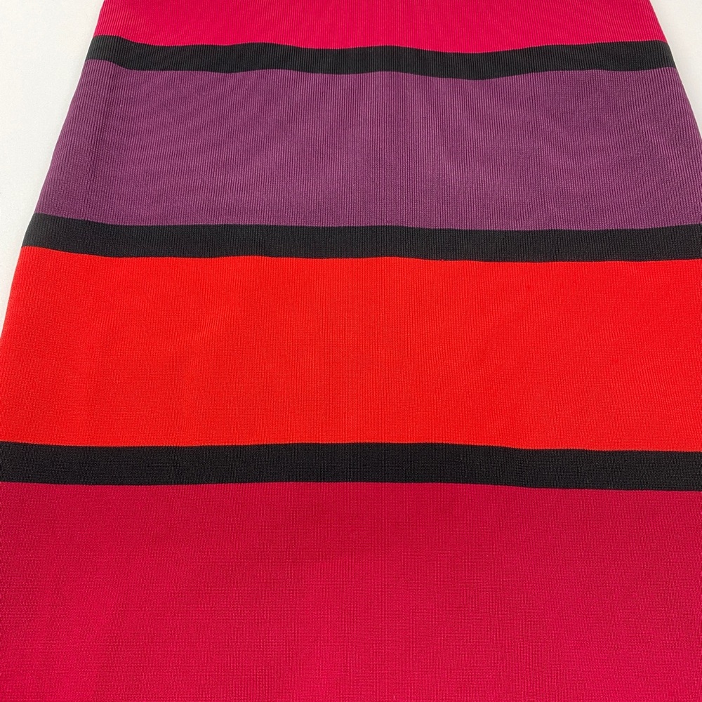 Express Color Block Striped Bodycon Multicolor Dr… - image 2